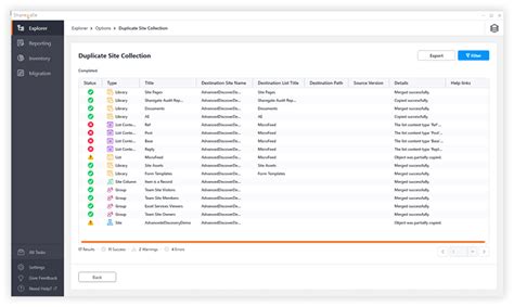 duplicate site collection in sharegate.